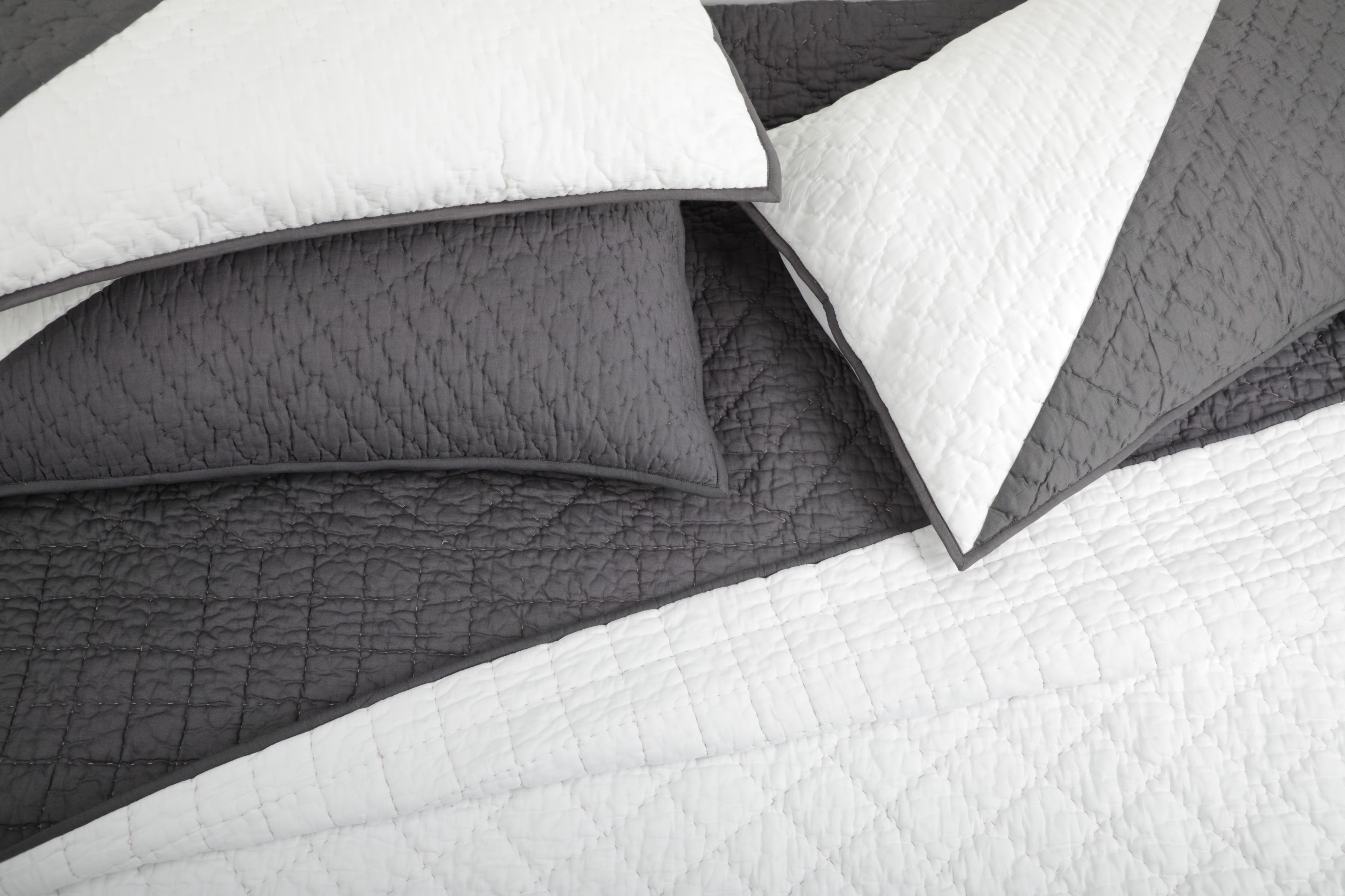 Charcoal - All Weather Organic Quilt Coverlet